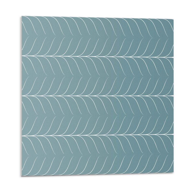 Kafelki samoprzylepne Wallfluent 50x50 cm Rzędy zielonych liści 4 szt.