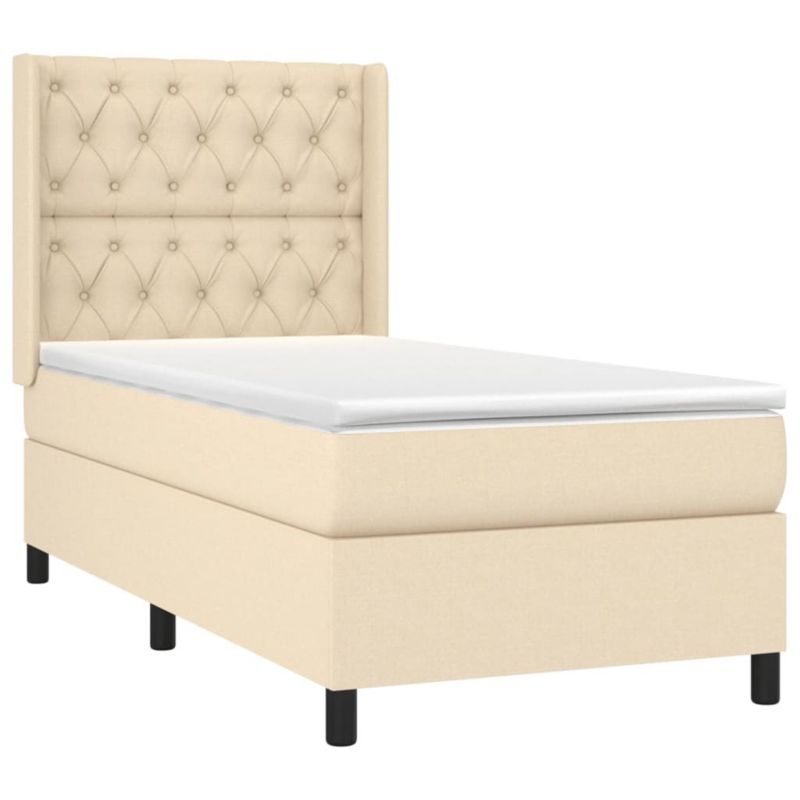 Łóżko kontynentalne WaszeMeble 80x200 cm kremowe WM-3138514 1 szt.
