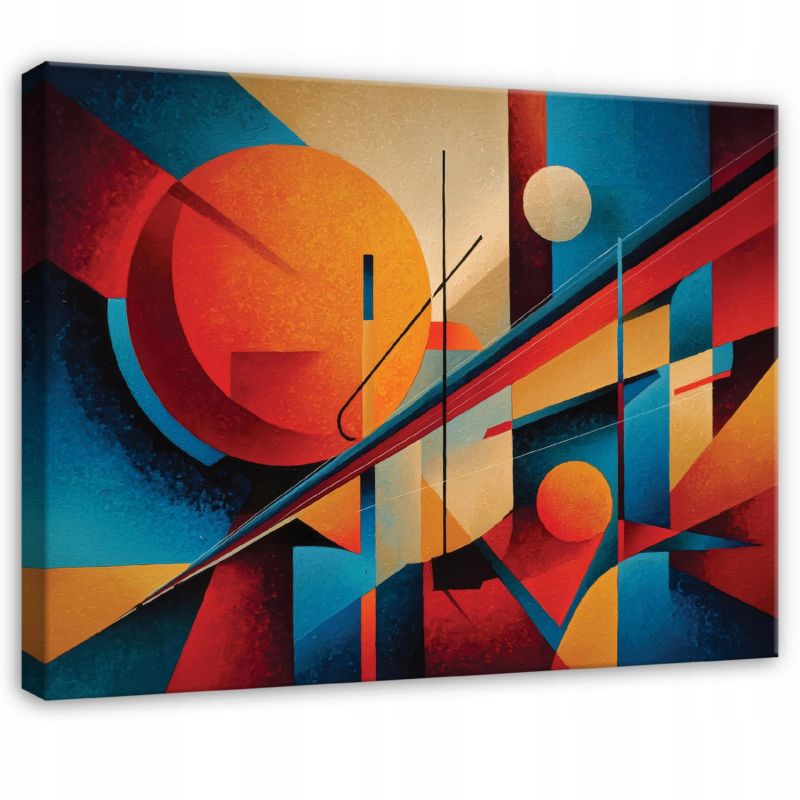 Obraz Na Płótnie Canvas WALLARENA 60x40 cm Dekoracja Ścienna Do Sypialni Salonu Kuchni Abstrakcja Pop Art 1 szt.