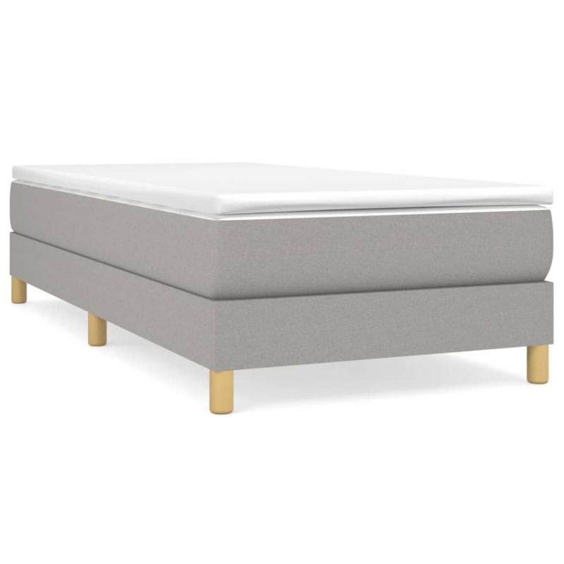 Łóżko kontynentalne WaszeMeble 80x200 cm jasnoszare WM-3144127 1 szt.