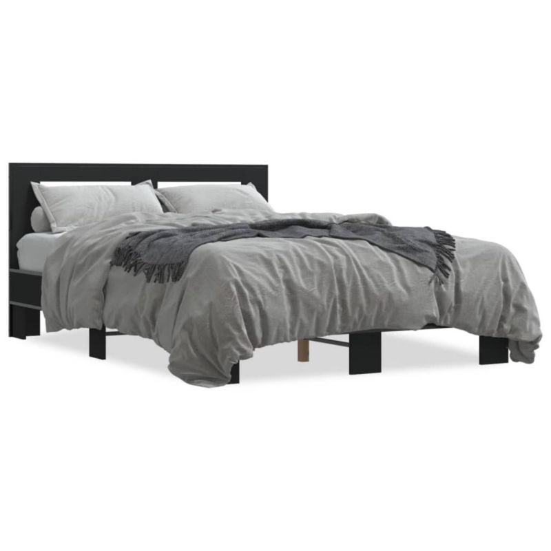 Łóżko metalowe WaszeMeble 135x190 cm czarna WM-3280122 1 szt.
