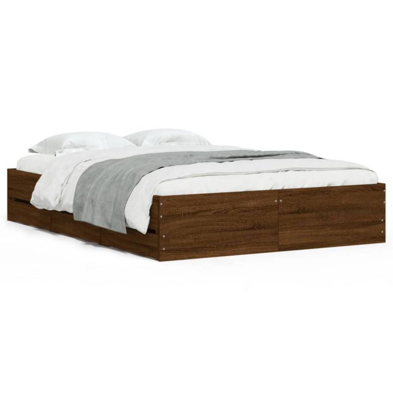 Łóżko drewniane WaszeMeble 120x190 cm brązowy WM-3207321 1 szt.