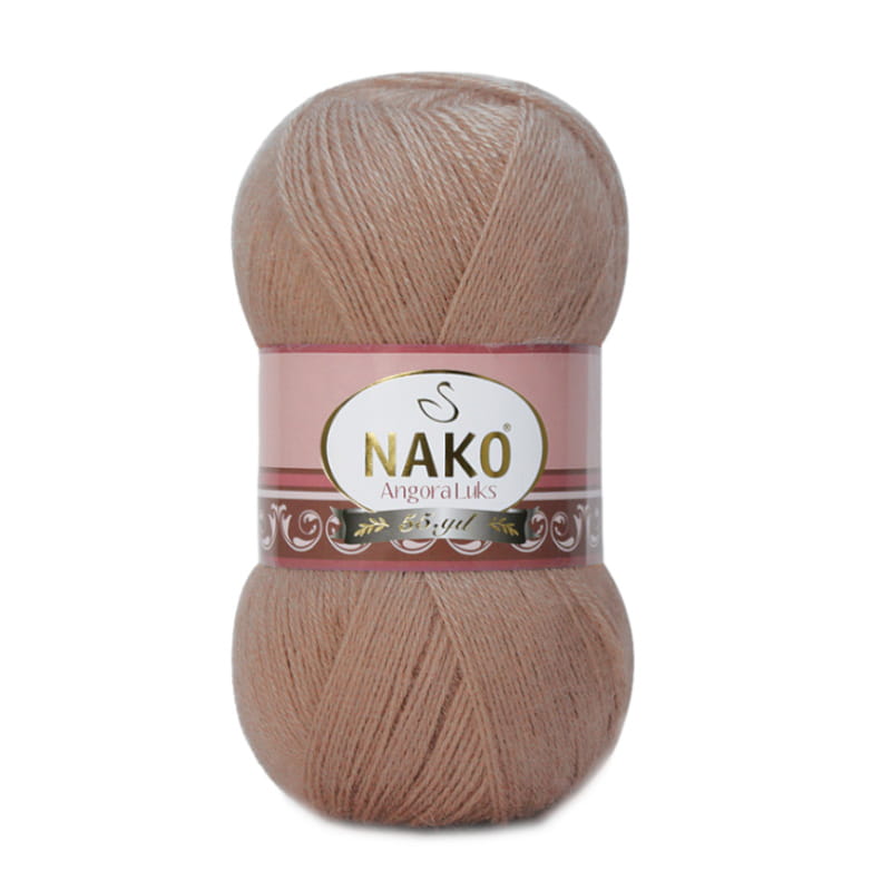 Włóczka NAKO ANGORA LUKS 100g kolor: 11054 różowy nude