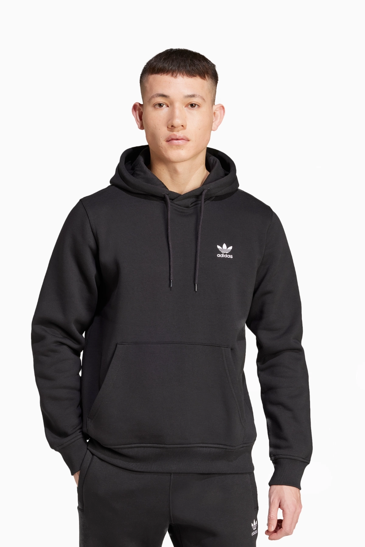 Bluza z kapturem adidas Trefoil Essentials - Czarny
