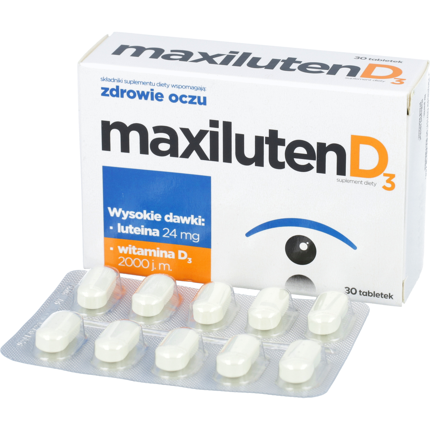 Maxiluten d3, 30 tabletek