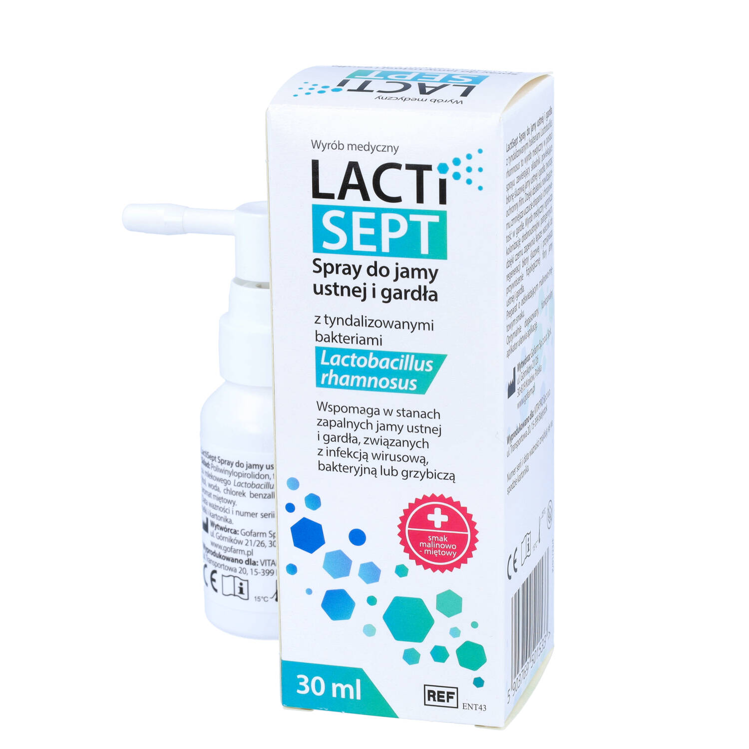 Zdrowe korzyści - lactisept spray, spray, 30 ml