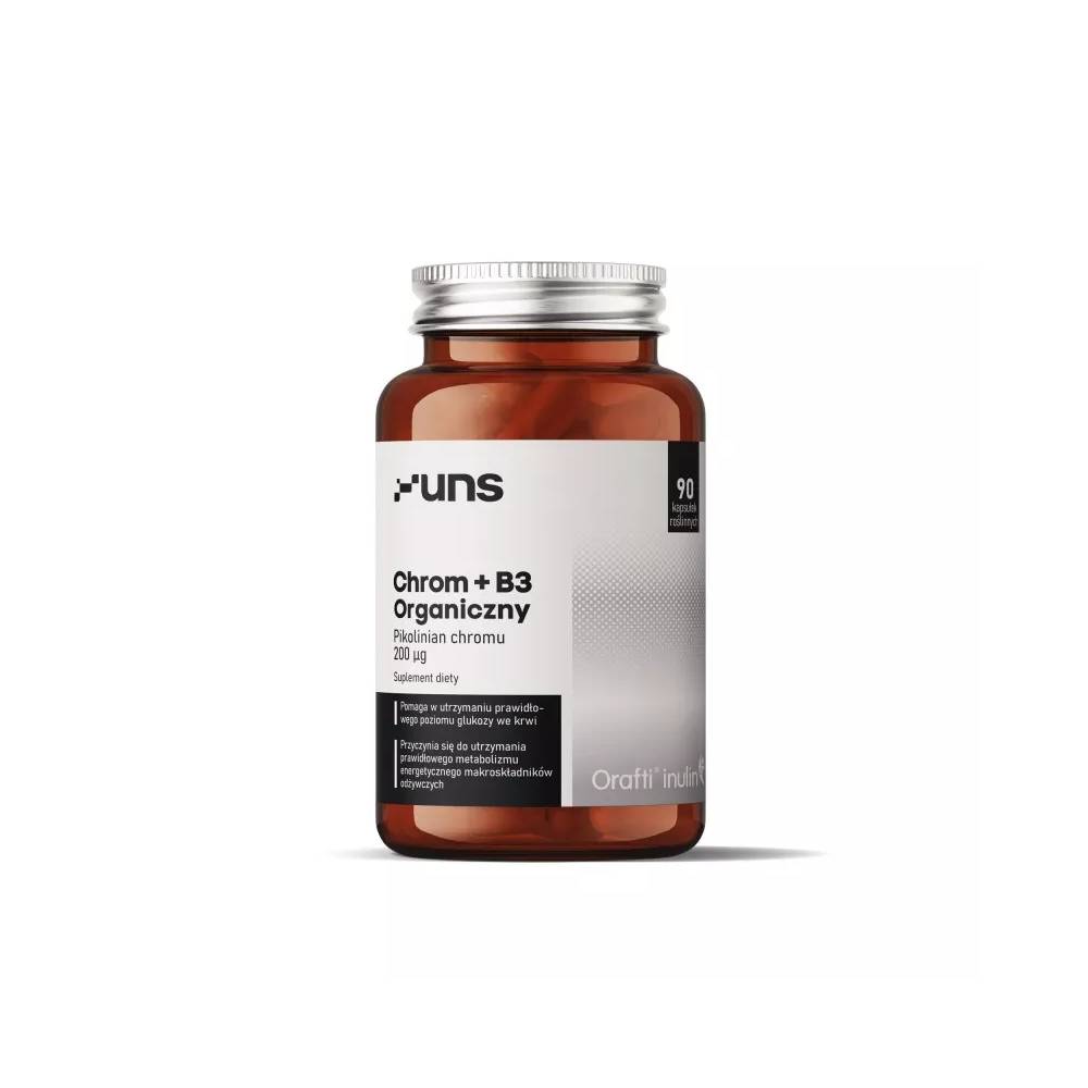 Uns chrom organiczny + b3, 90 kapsułek