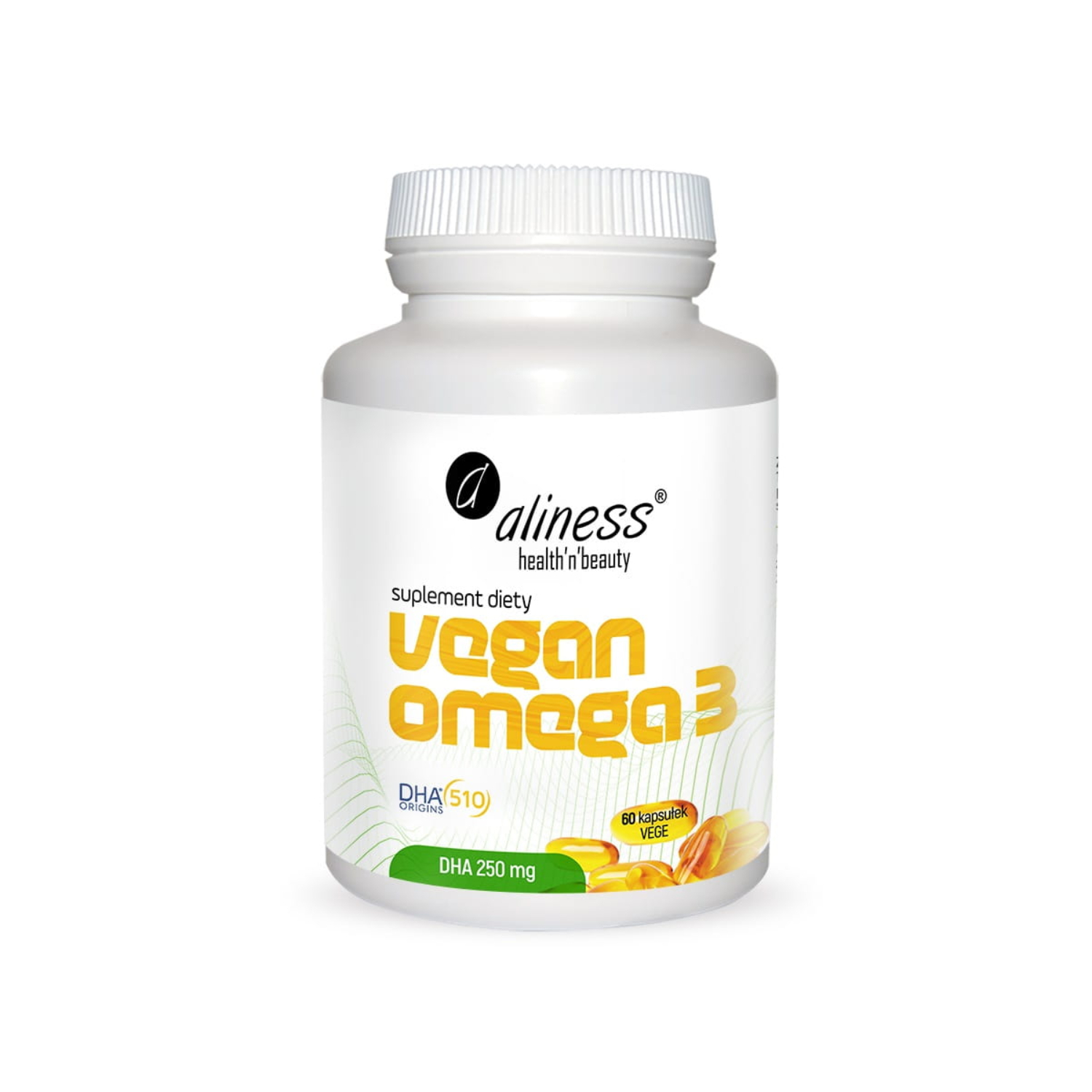 Aliness - vegan omega-3 250 mg, 60 kapsułek