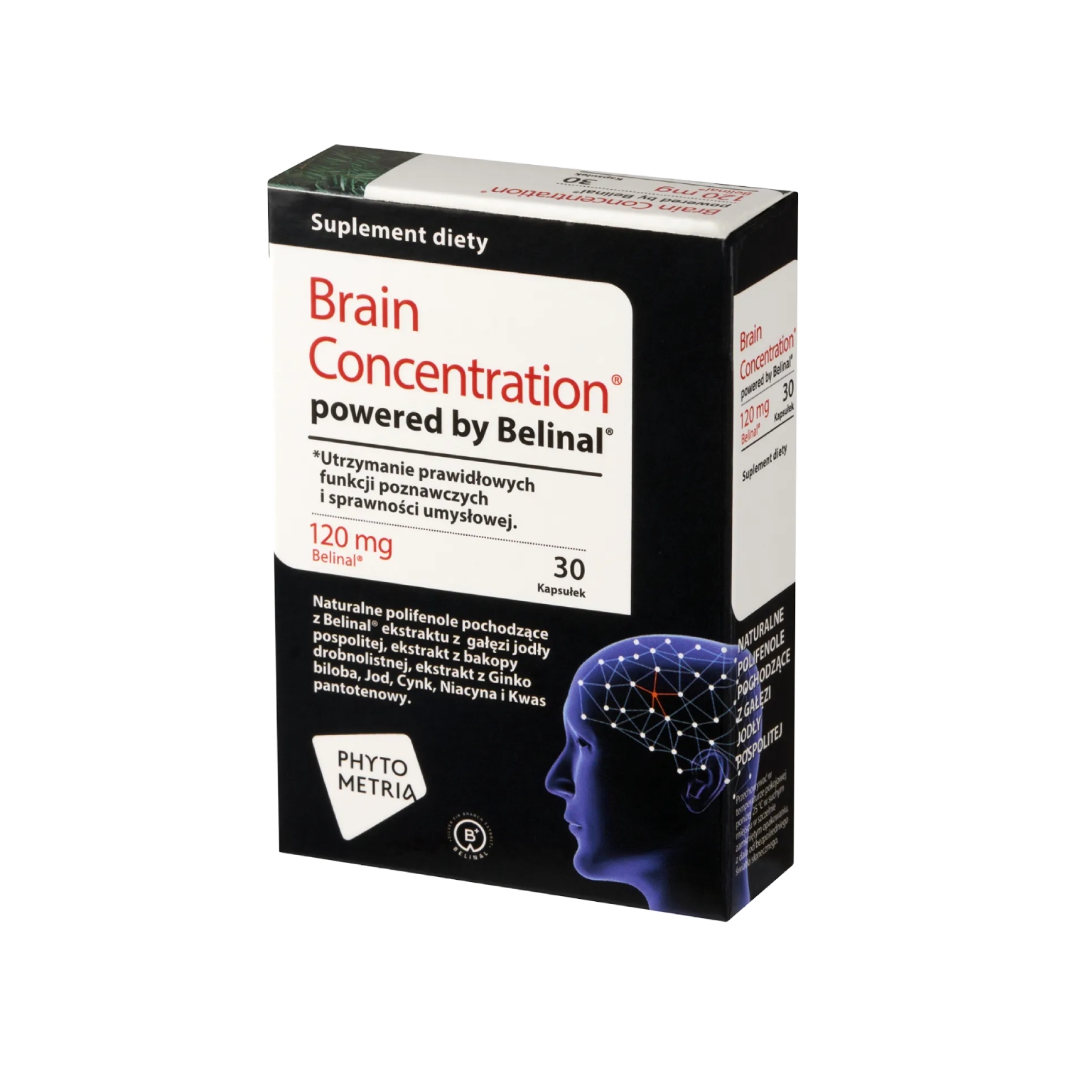 Brain concentration powered by belinal, 30 kapsułek