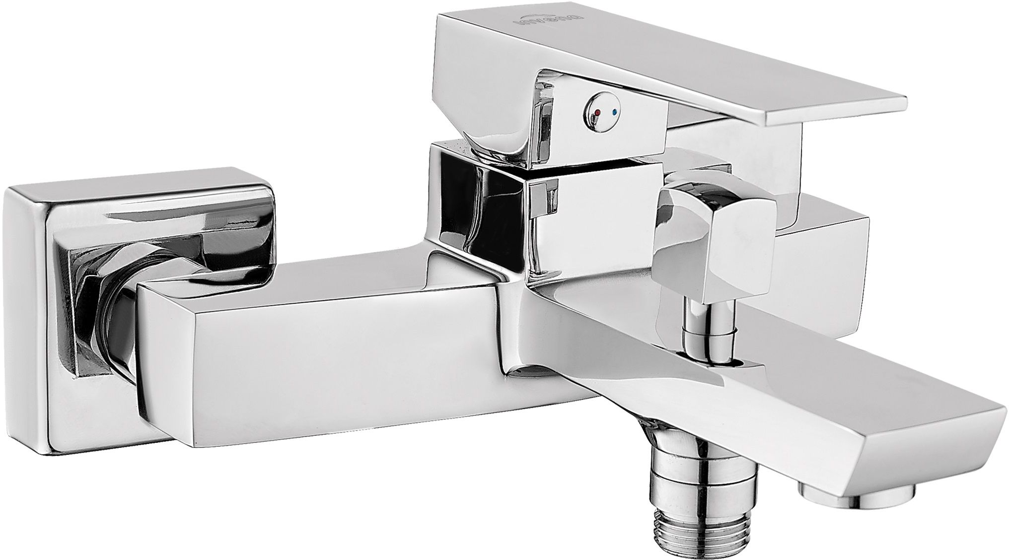 Invena Paros bateria wannowo-prysznicowa ścienna chrom BW-09-001