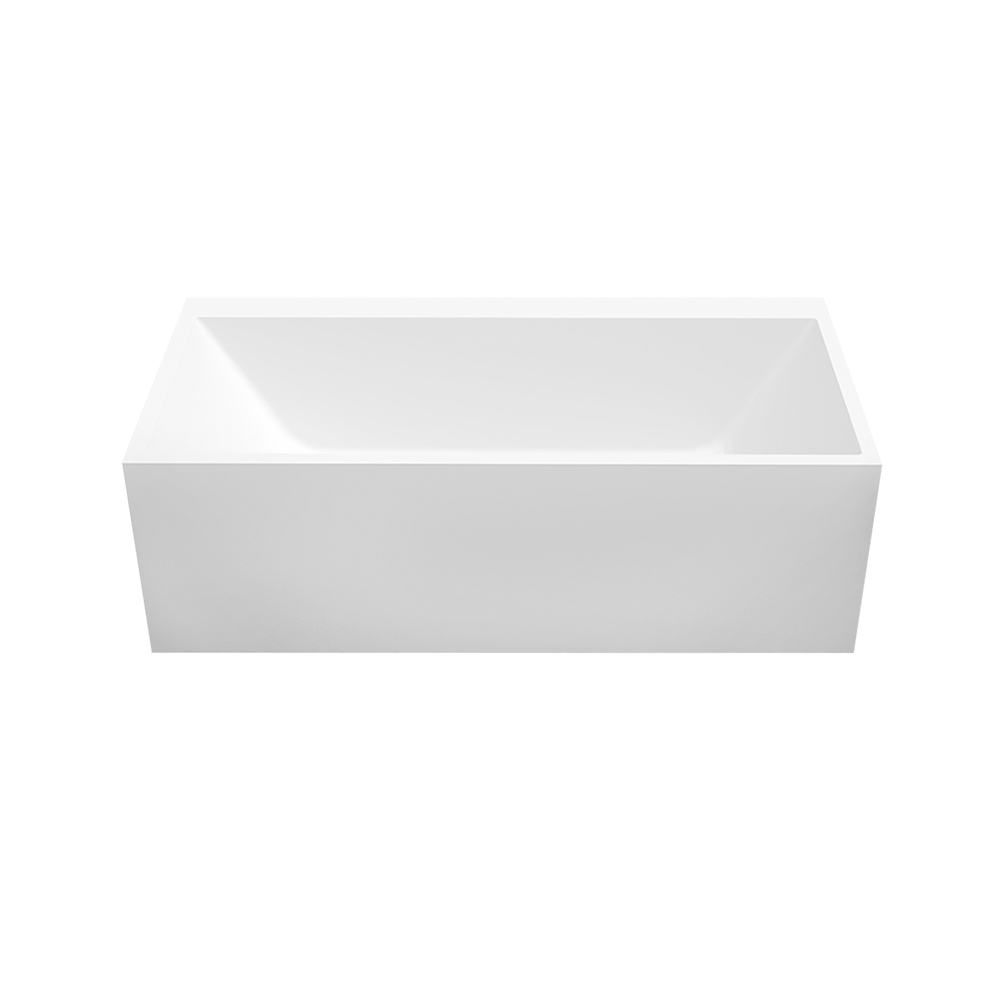 Cristalstone Linea Ideal wanna wolnostojąca 170x80 cm prostokątna biała W1700-WRT12ZPRZELEWEM