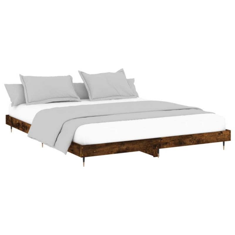 Łóżko metalowe WaszeMeble 200x200 cm brązowe WM-832114 1 szt.