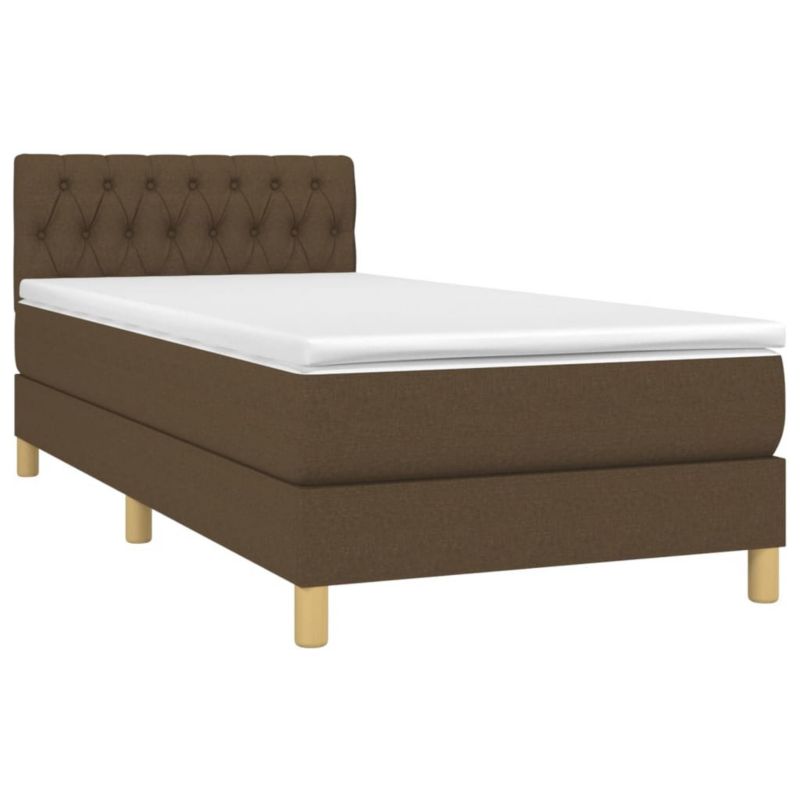 Łóżko kontynentalne WaszeMeble 80x200 cm brązowe WM-3133912 1 szt.