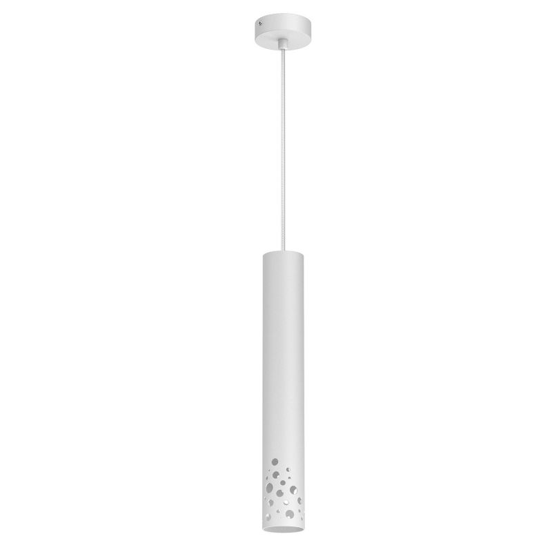 Lampa wisząca Luminex Tibia Buble 7266 biały matowy tuba 1xGU10 x 8W 1 szt.