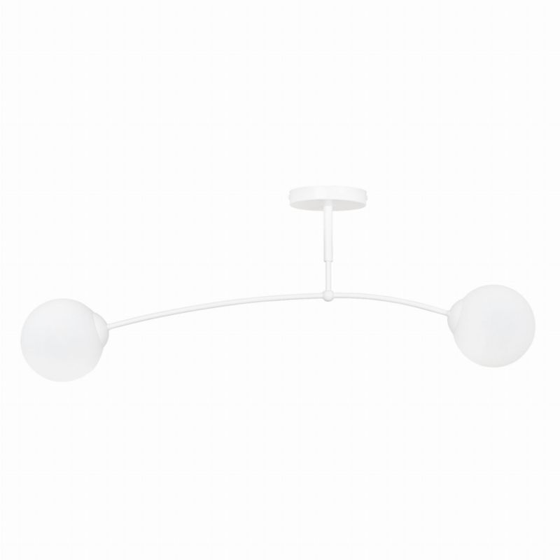 Lampa sufitowa Emibig Pregos biała wym: 20 x 60 cm 2xE14 x 40W 1 szt.