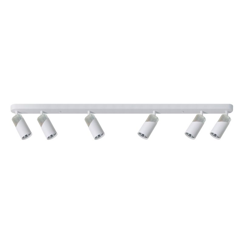 Spot oprawa sufitowa Milagro Neo biały chromowany 6 x GU10 x 8W IP20 wym: 8,35 x 119,5 x 5,5 cm - 1 szt.