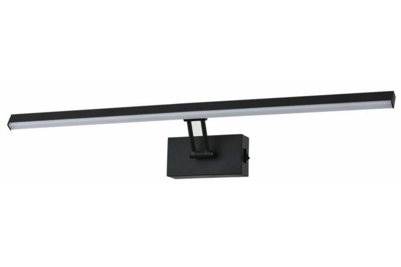 Kinkiet ścienny Reality Lester czarny z włącznikiem styl nowoczesny LED 8W 4000K 640lm IP20 wym: 6 x 60 x 12,5 cm - 1 szt.