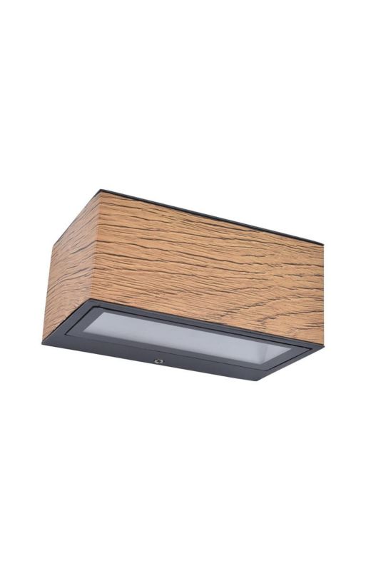 Kinkiet ścienny zewnętrzny Lutec Gemini antracytowo-biały LED 10.5W 4000K 700lm IP54 wym: 6,5 x 14 x 8,9 cm aluminium - 1 szt.
