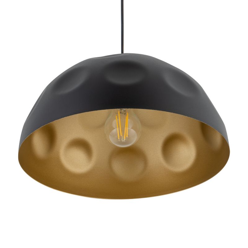 Lampa wisząca Nowodvorski Lighting Hemisphere 7037 czarno-złota nad stół 1xE27 x 25W 1 szt.
