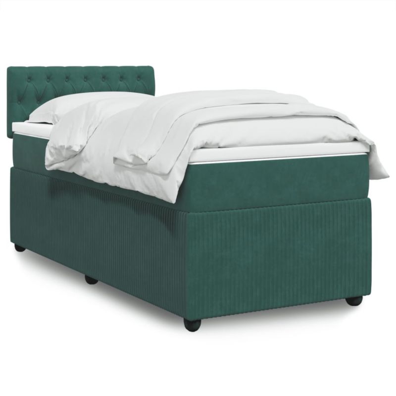 Łóżko kontynentalne WaszeMeble 80x200 cm zielone WM-3287599 1 szt.