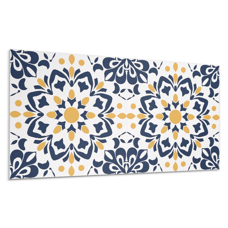Kafelki samoprzylepne Wallfluent 40x20 cm Mandala z motywem kwiatów 10 szt.