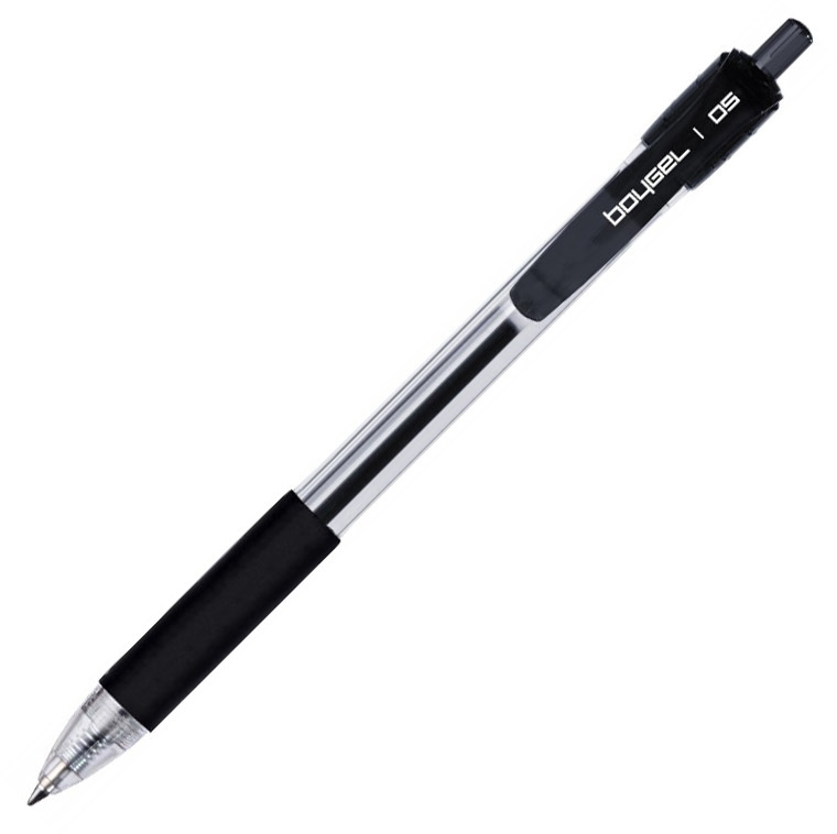 Długopis żelowy automatyczny Rystor, Boy Gel, 0.5mm, czarny