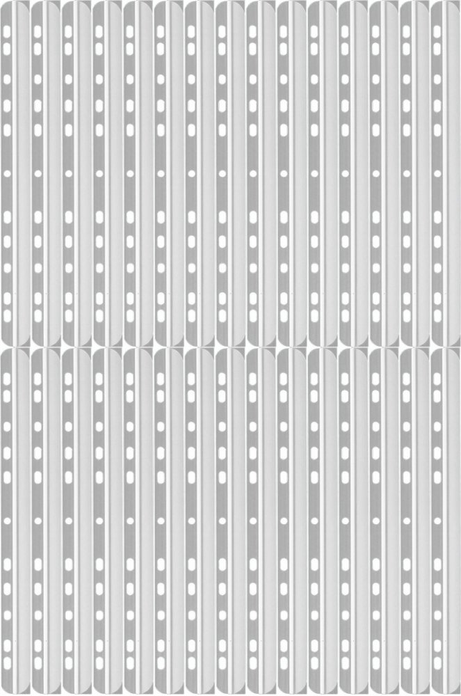 2x Listwa wsuwana Durable z perforacją do segregatora, 6mm, do 60 kartek, 50 sztuk, przezroczysty