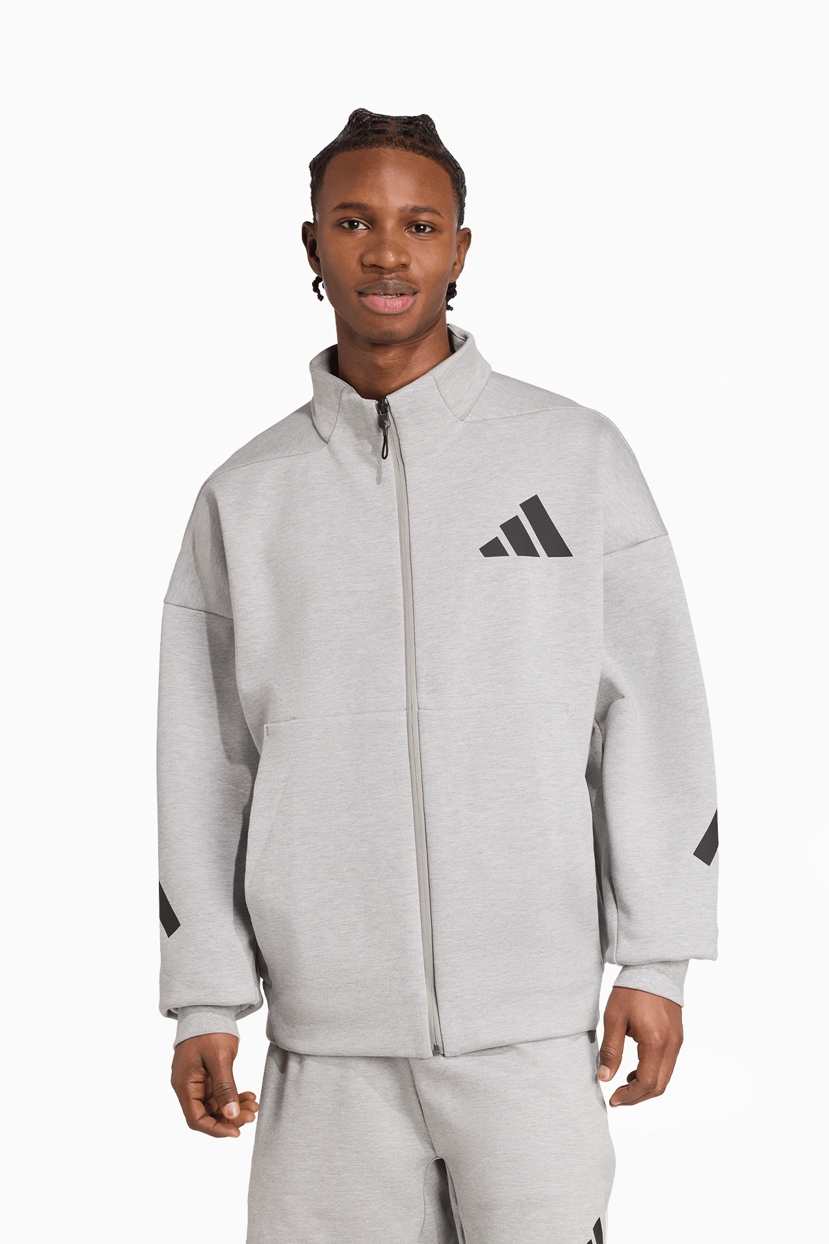Bluza adidas Z.N.E. Full-Zip - Szary