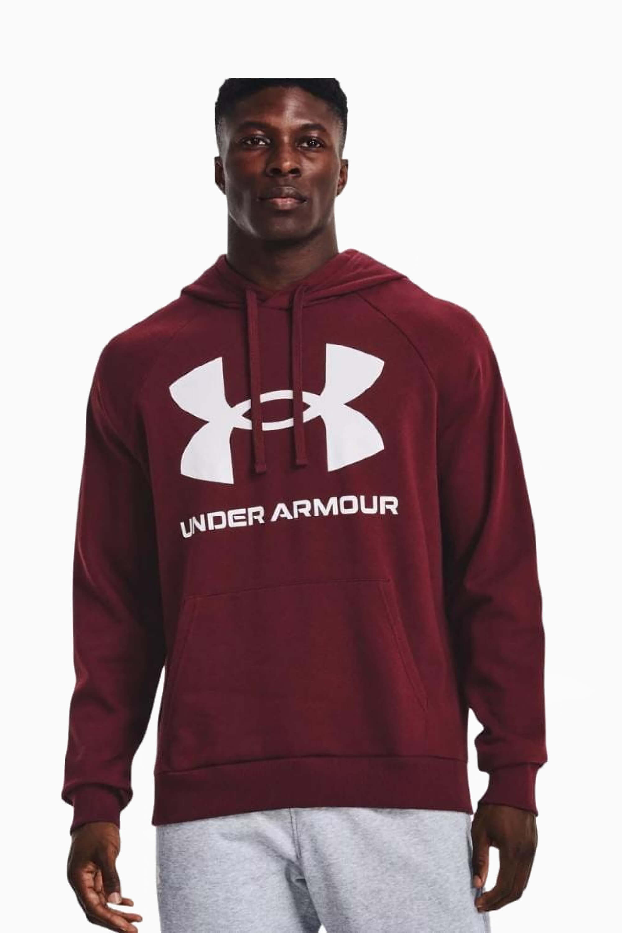 Bluza z kapturem Under Armour Rival Fleece - Bordowy