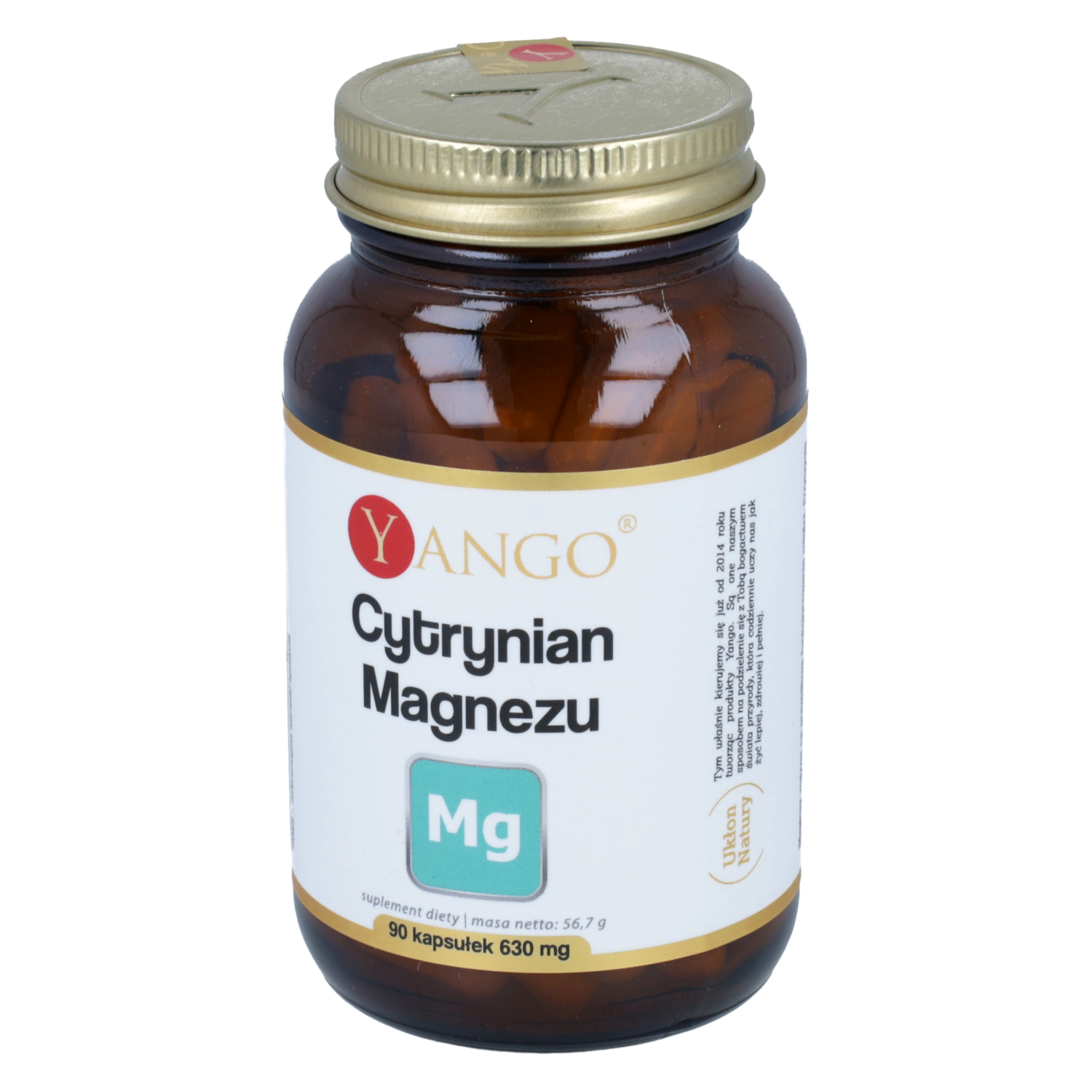 Yango cytrynian magnezu, 90 kapsułek