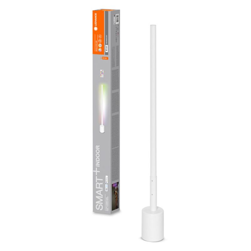 Inteligentna Lampa Stojąca LED Podłogowa 8W 280lm Ściemnialna RGBW CCT z Pilotem 80cm Biały Smart + WiFi 1 szt.
