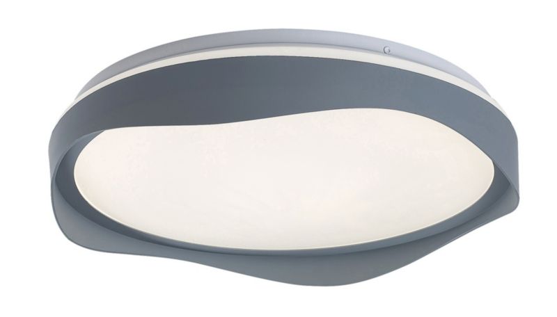 Plafon sufitowy Rabalux Israh popielato-biały LED 40W 4000K 1850lm IP20 wym: 8 x 48 x 48 cm metal - 1 szt.