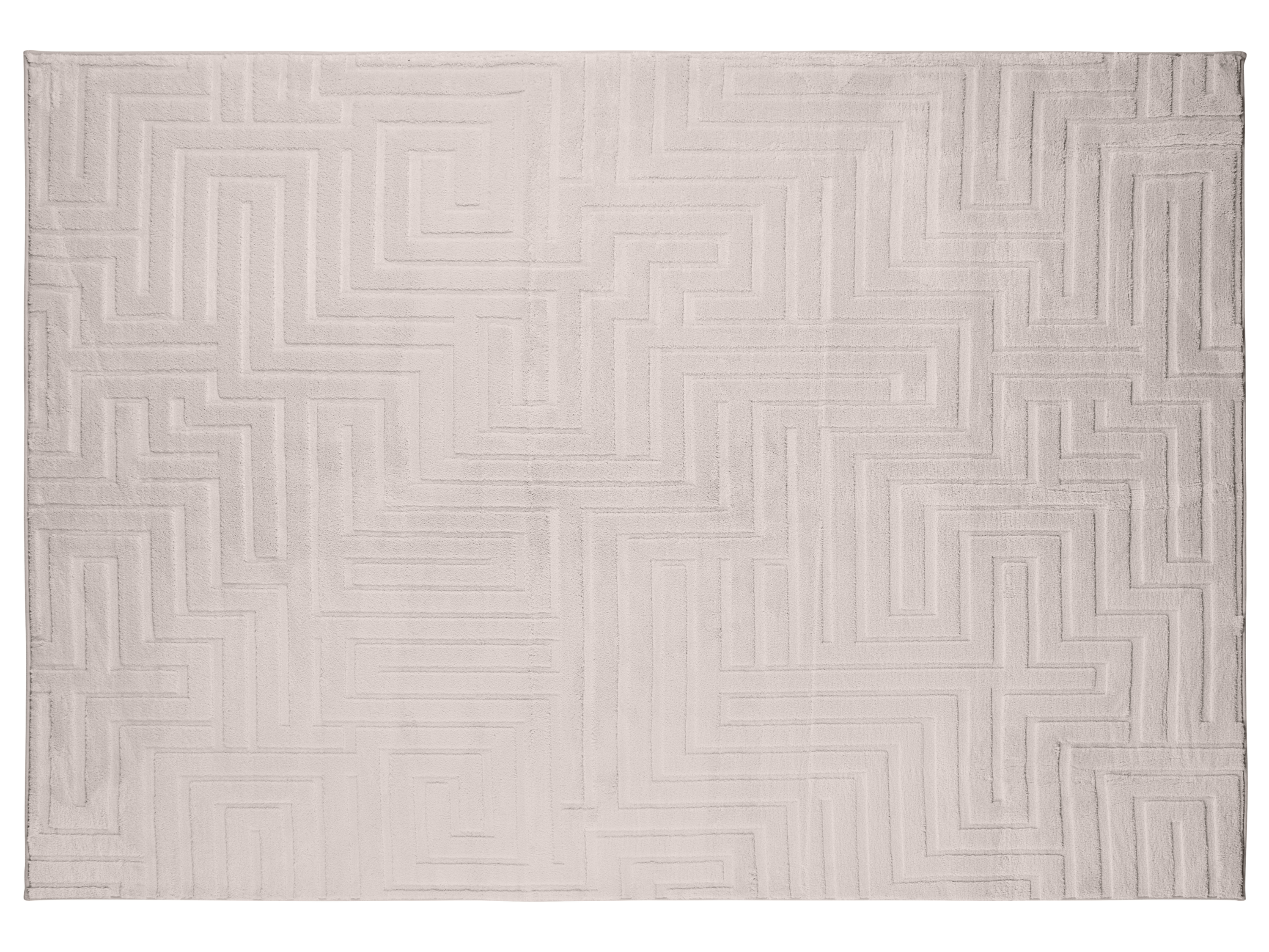 LIVARNO home Dywan shaggy, 160 x 230 cm, Beżowy, Antypoślizgowy, Wysokiej jakości, Z recyklingu