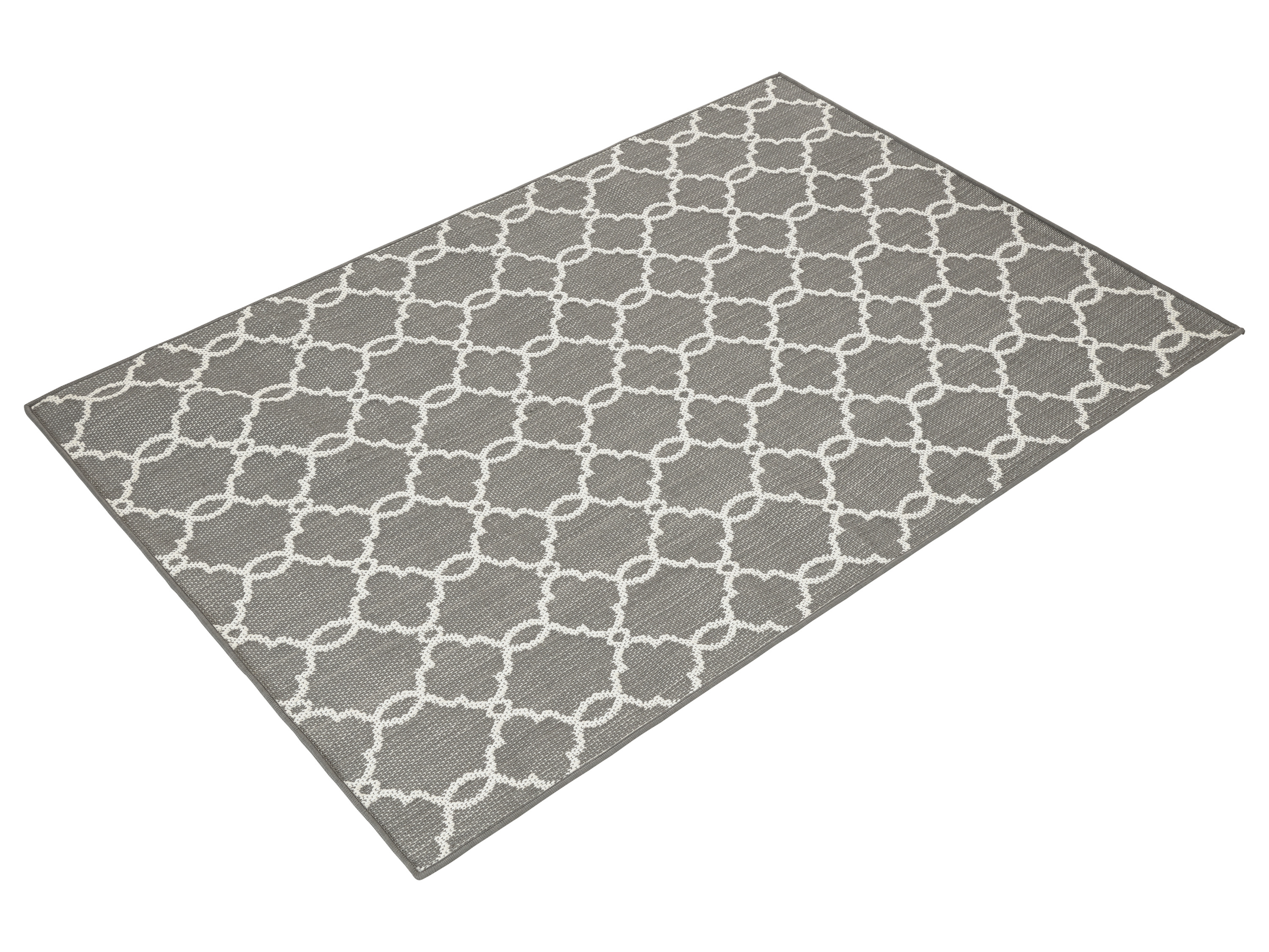 LIVARNO home Dywan zewnętrzny, 120 x 180 cm (Ciemnoszary), 100% poliester z recyklingu, lekki, łatwy w pielęgnacji