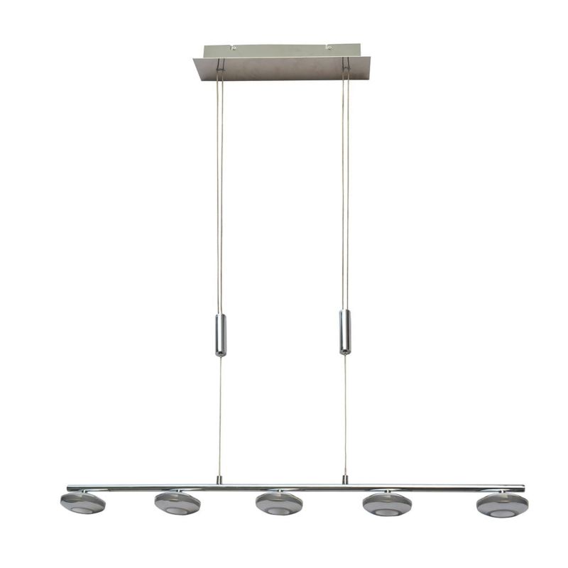 Lampa sufitowa wisząca Italux Marley 7812 chromowana nowoczesna wbudowany LED 25W 1 szt.