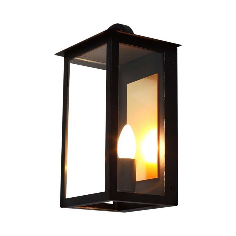 Kinkiet ścienny zewnętrzny V-TAC czarny 1 x E14 x IP65 wym: 35 x 20 x 16,8 cm - 1 szt.