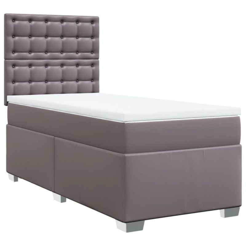 Łóżko kontynentalne WaszeMeble 100x200 cm szare WM-3290710 1 szt.