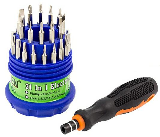 Wkrętak +TORX końcówki 31in1 NZ4C okrągły - Henryx24