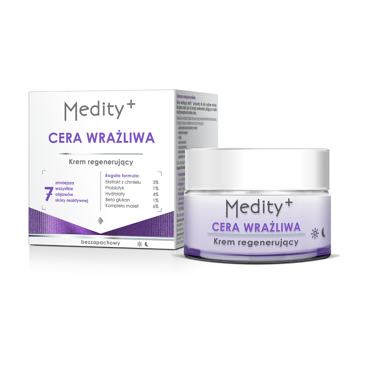 Medity+ - krem regenerujący do cery wrażliwej, 50 ml
