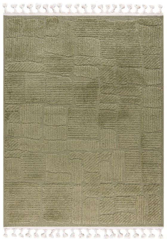 Dywan Wewnętrzny Pisa Ortica Prostokąt Mazovia 120x170 cm Zielony Motyw Geometryczny 1 szt.