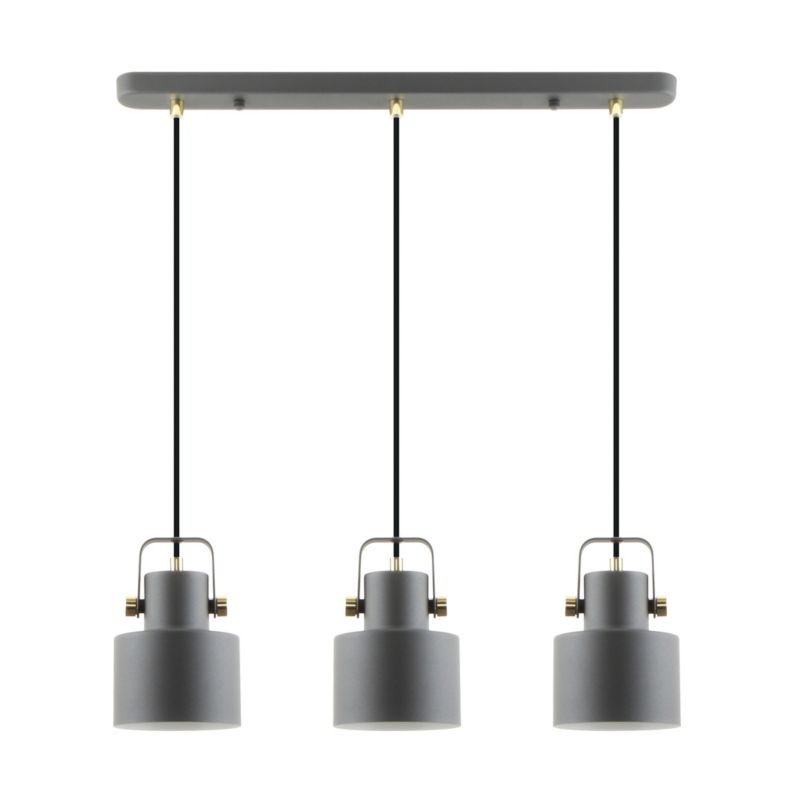 Lampa wisząca Zuma Line Draco 7149 szaro-złota-biała nad stół 3xE27 x 40W 1 szt.