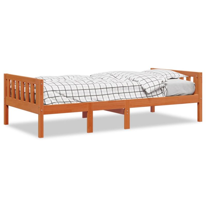 Łóżko drewniane WaszeMeble 90x200 cm brąz WM-855029 1 szt.
