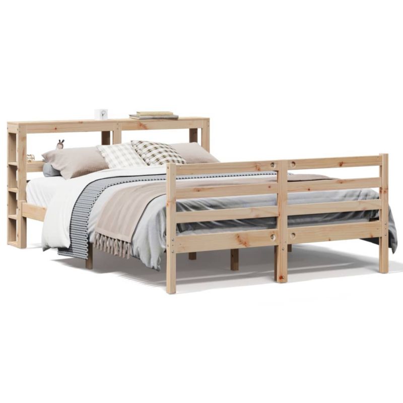 Łóżko drewniane WaszeMeble 150x200 cm brązowe WM-3305828 1 szt.