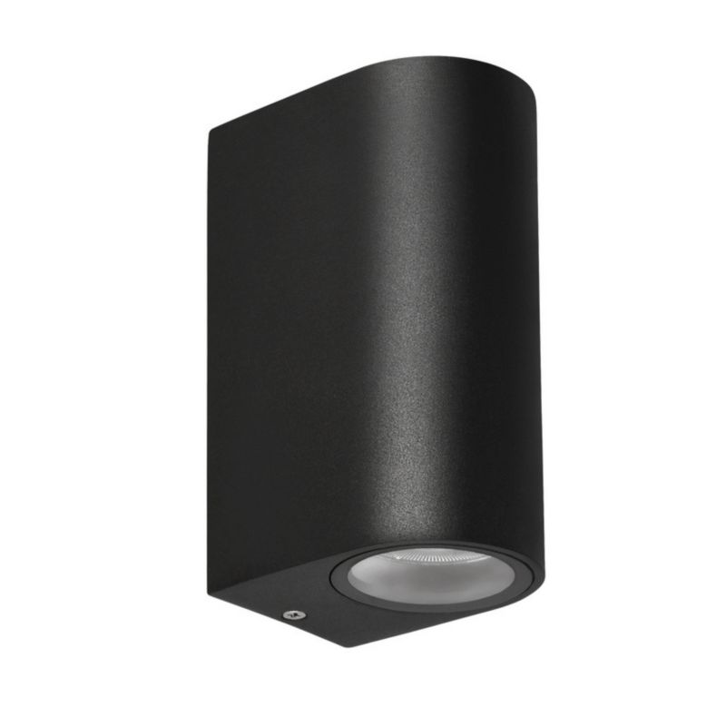 Kinkiet ścienny zewnętrzny Candellux Lobelia czarny 2 x GU10 x 35W IP44 wym: 15 x 9 x 6,5 cm - 1 szt.