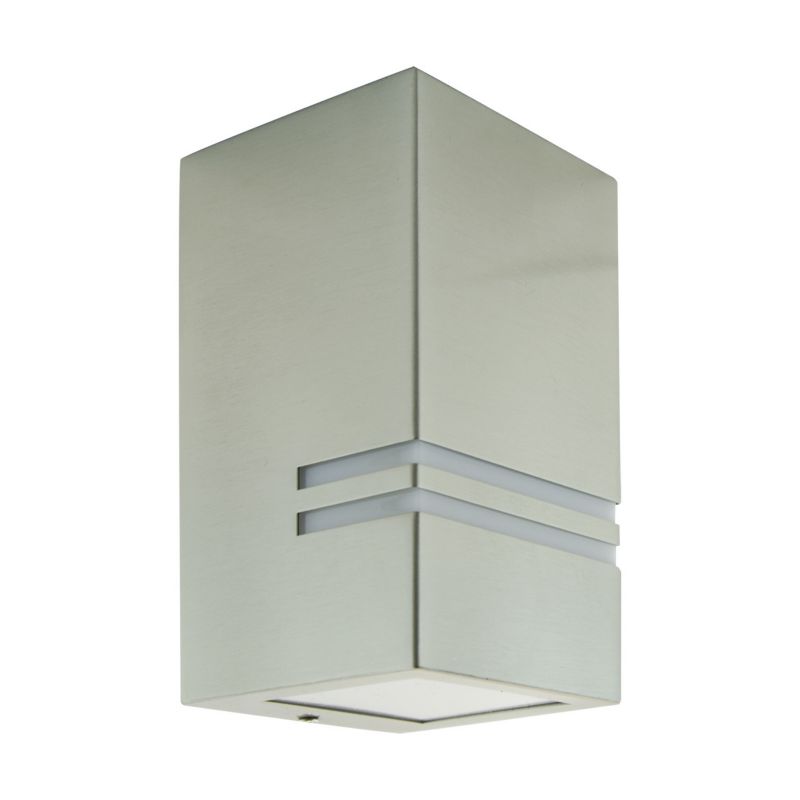 Kinkiet ścienny zewnętrzny Struhm Keler matowy chrom 1 x GU10 x IP54 wym: 15 x 8 x 8 cm - 1 szt.
