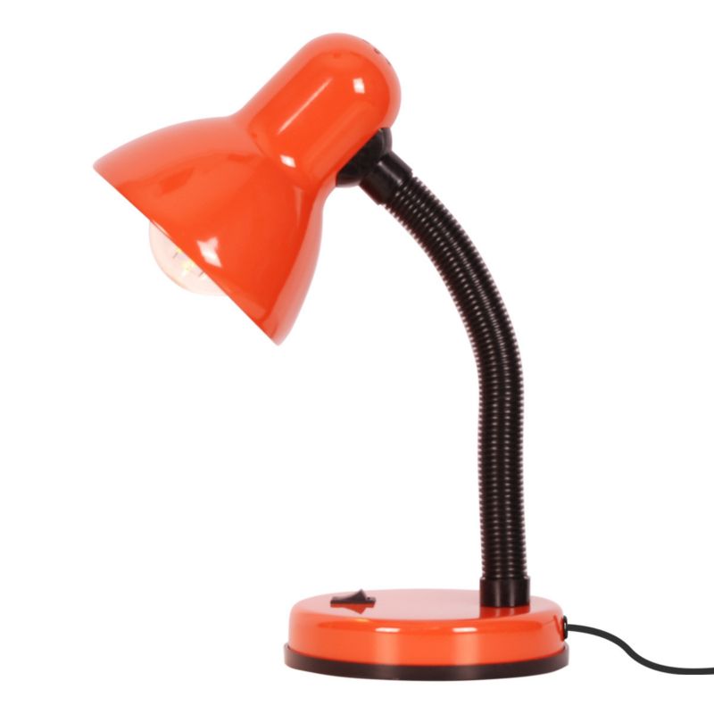 Lampka biurkowa Kaja Cariba pomarańczowo-czarna 1 x E27 x 25W IP20 wym: 30 x 22 x 15 cm metal - 1 szt.