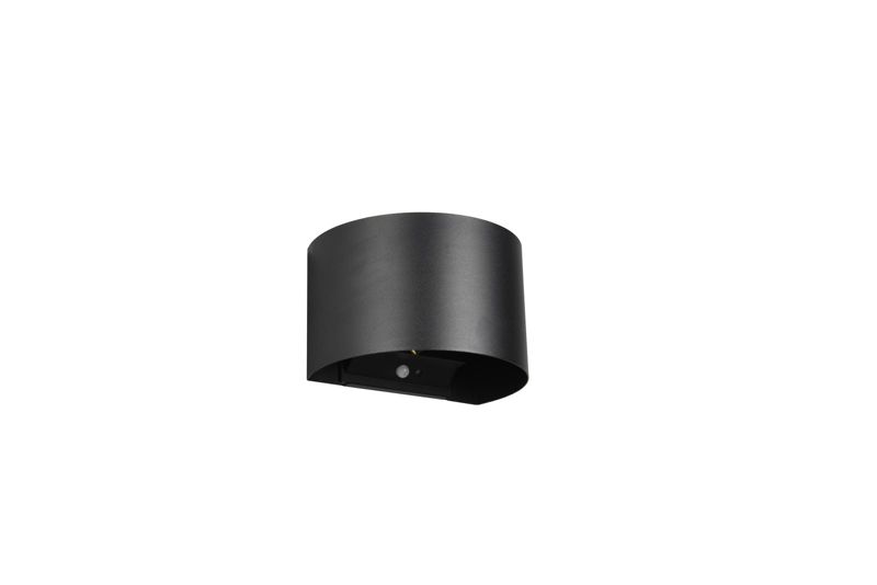 Kinkiet zewnętrzny z czujnikiem RL Talent czarny LED 6W 3000K 2x50lm IP44 wym: 9,6 x 15,8 x 10,9 cm metal - 1 szt.