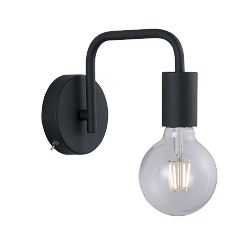 Kinkiet ścienny Trio Diallo czarny 1 x E27 x 42W IP20 wym: 15 x 10 x 10 cm - 1 szt.