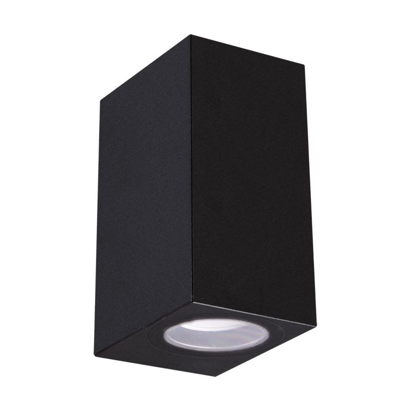 Kinkiet ścienny zewnętrzny Struhm Gamp czarny 2 x GU10 x IP54 wym: 15 x 6,8 x 8,9 cm - 1 szt.