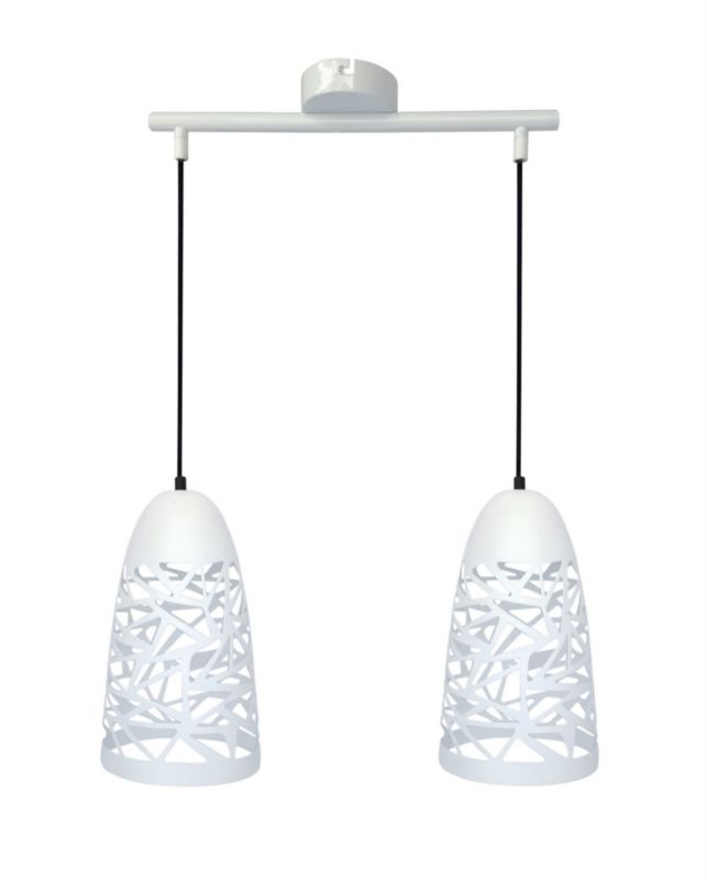 Lampa sufitowa Candellux Sabrin biała wym: 120 x 40 x 15 cm 2xE27 x 60W 1 szt.